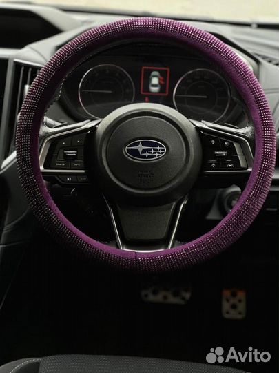 Оплетка руля со Стразами LUX Фиолетовая S1502