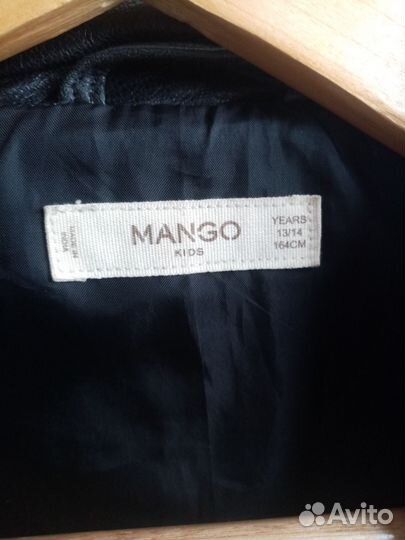 Кожаная куртка косуха mango
