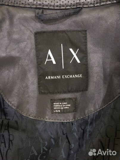 Куртка кожаная мужская Armani Exchange