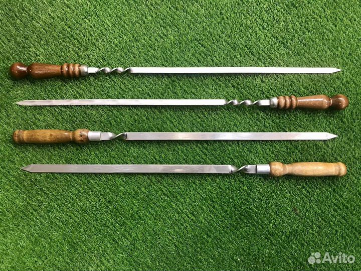 Шампур с деревянной ручкой