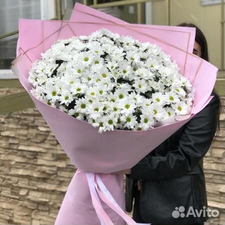 Огромный букет ромашек, доставка цветов