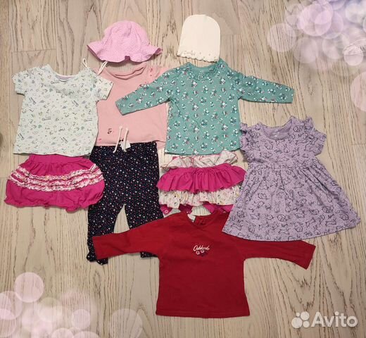 Вещи пакетом на девочку 80 см