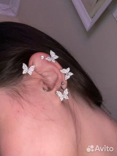 Серьги каффы