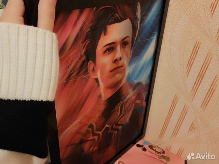 Аниме картина - 3D постер Зеницу и Питер Паркер