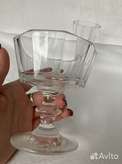 Вазочка/конфетница и лафитник