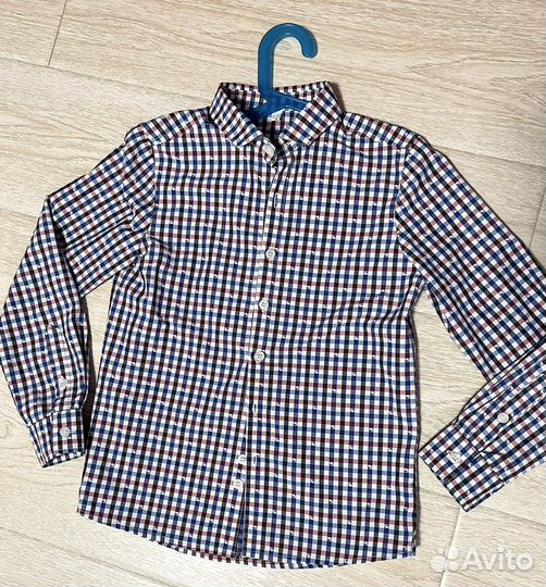 Модная рубашка на мальчика, 134 размер