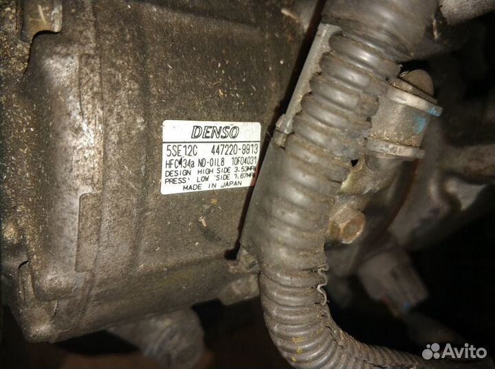 Компрессор кондиционера Toyota Avensis 1zzfe 1.8л
