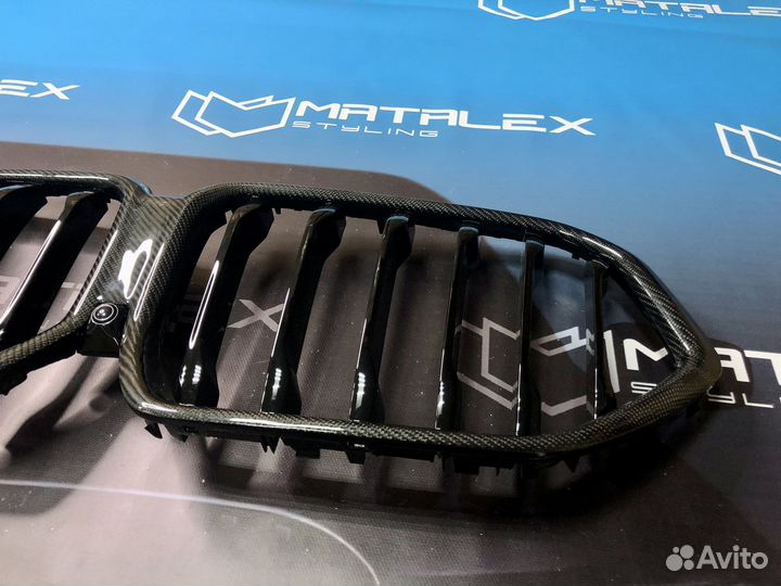 Решетка радиатора BMW X6 G06 Sport, карбон