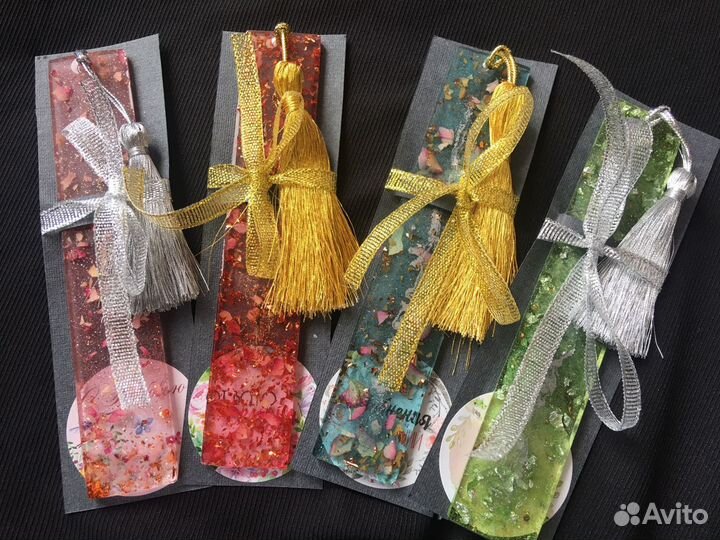 Закладки для книг из эпоксидной смолы