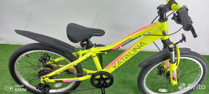 Велосипед TechTeam Katalina 20д. рост 11 желтый