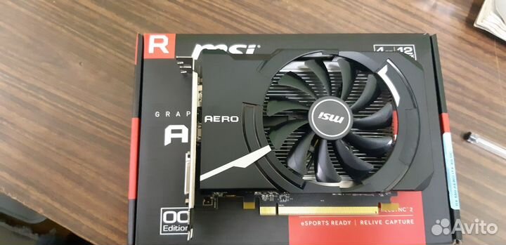 Видеокарта radeon RX 550 aero ITX 4G OC
