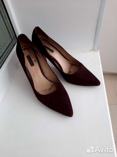 Туфли замшевые фиолетовые 41 р