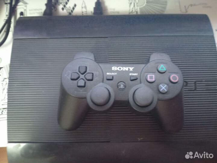 Игровая приставка ps3 super slim прошитая