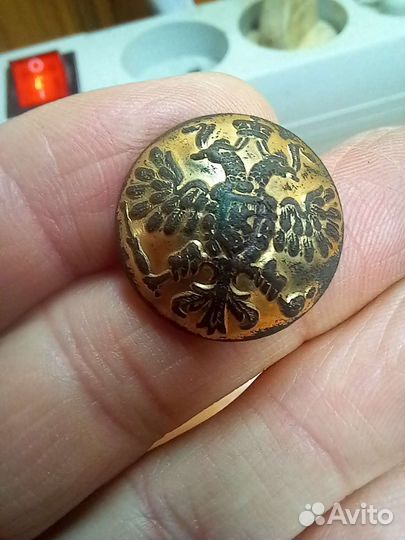 Пуговица царская, позолота