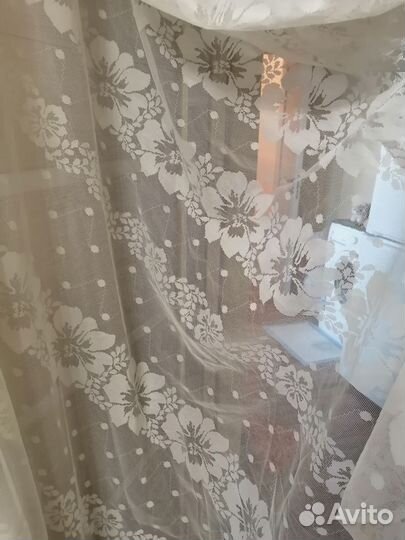 Тюль белая бу