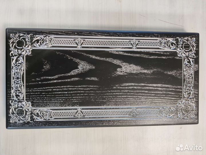 Нарды черные из массива ясеня