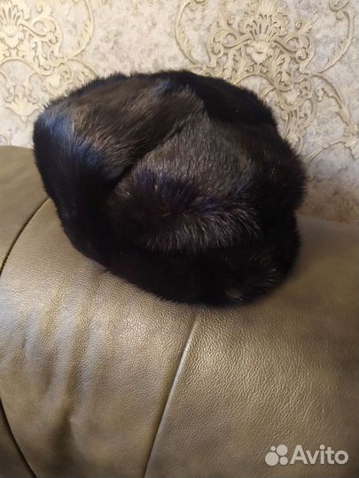 Норковая шапка мужская