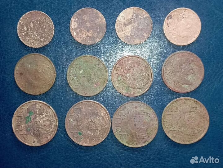 Монеты рамочники 1936, 1946, 1948, 1955