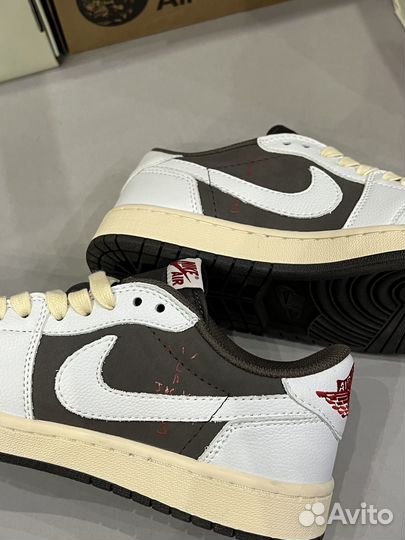 Кроссовки nike air jordan 1 low travis scott