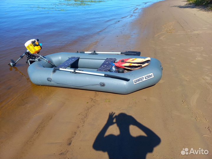 Надувная лодка с мотором бу