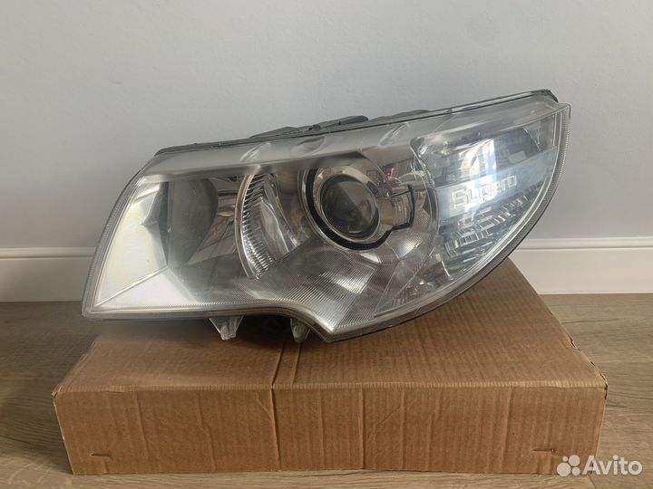 Фара левая skoda superb