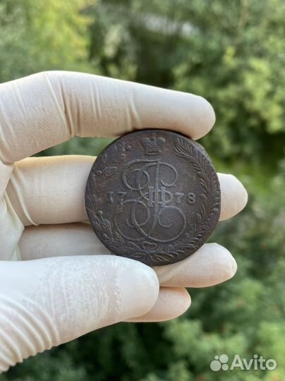 Медная монета Екатерины II