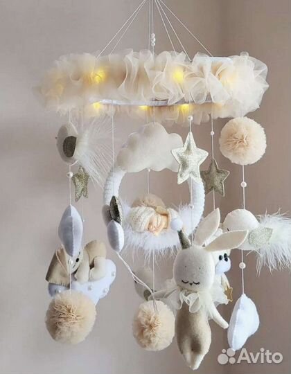 Детский мобиль из фетра