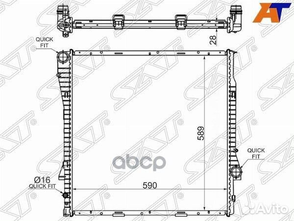 Радиатор BMW X5 E53 3.0/3.0TD 00-07/4.4 M62 99