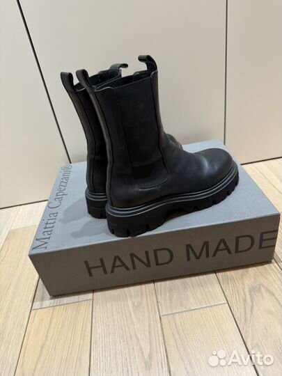 Кожанный ботинки женские