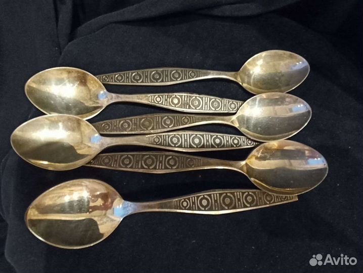 Серебряные чайные ложки, 875 проба
