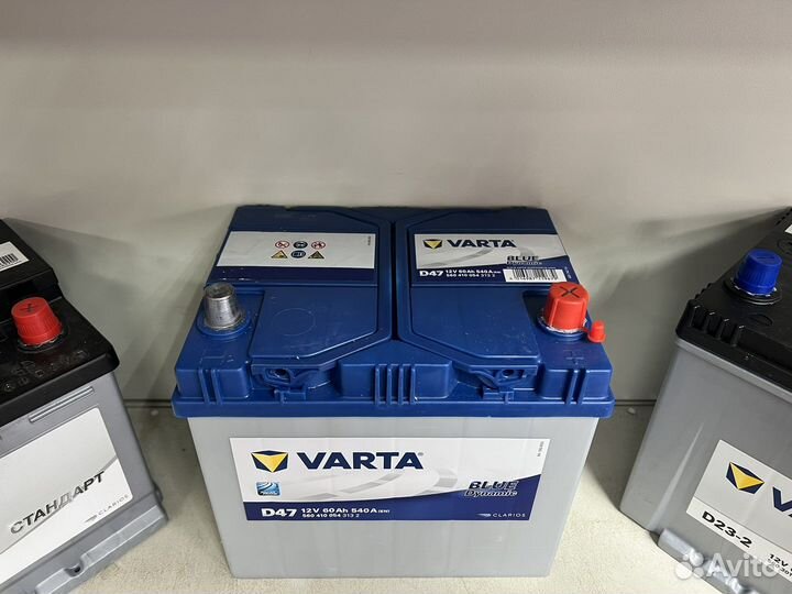 Аккумулятор 60 ач Varta D47 Blue Dynamic