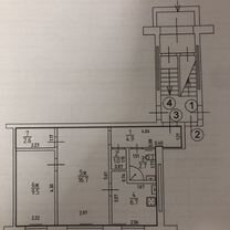 2-к. квартира, 44 м², 1/4 эт.