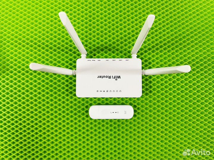 Комплект Роутер ZBT Wе1626 + Модем ZTE MF79U