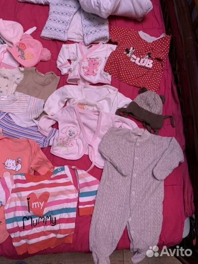 Детские вещи от 1мес-3х девочке