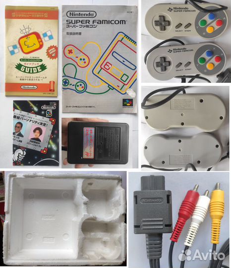 Super Famicom комплект JP консоль аксессуары