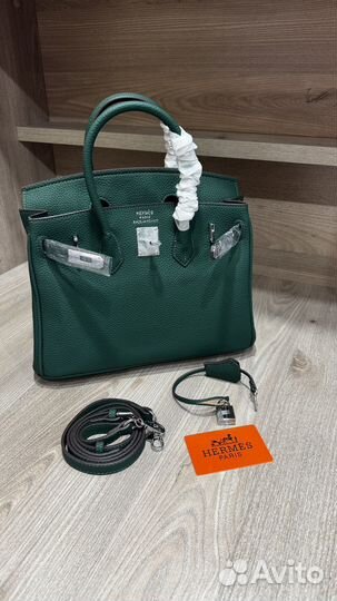 Сумка женская Hermes birkin 30 серебро