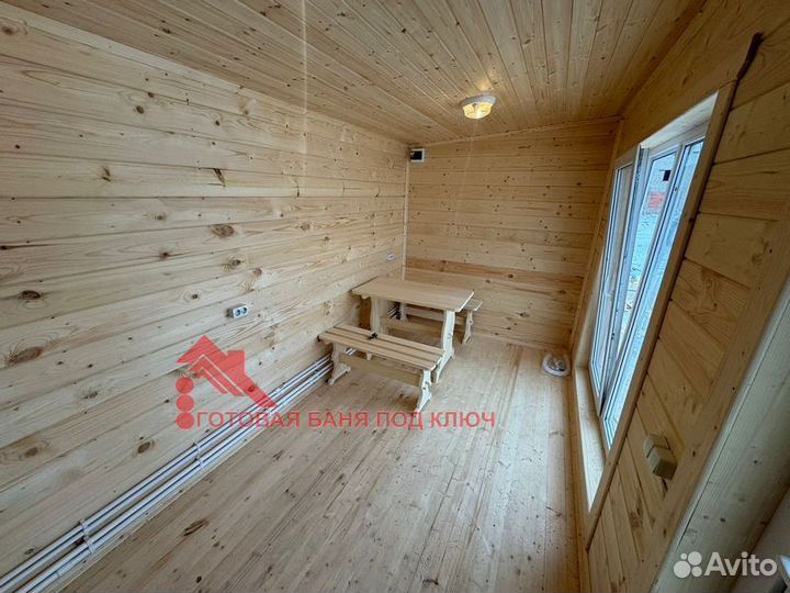 Каркасная перевозная баня