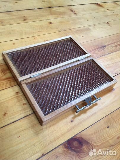 Складные доски садху с медными гвоздями дубовые