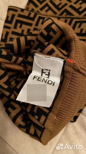 Fendi шапка и шарф детский набор