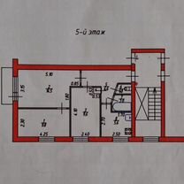 3-к. квартира, 49,3 м², 5/5 эт.