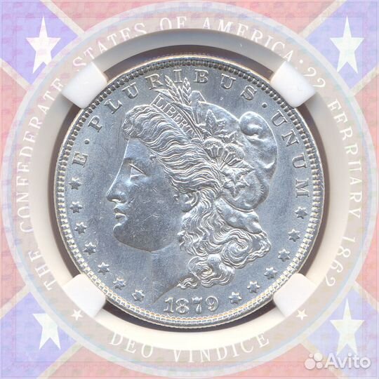 1 Доллар США 1879 Филадельфия slab pccb