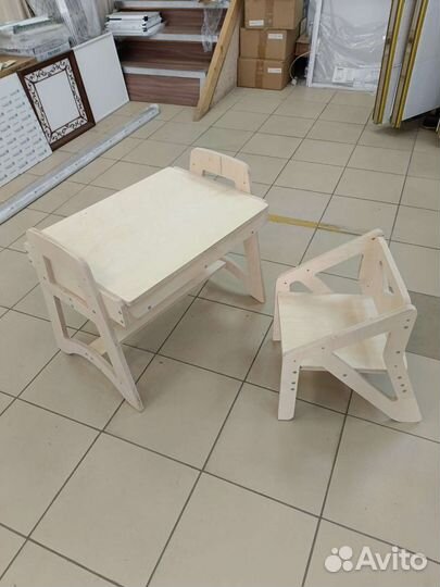 Стол + стул детский растущий