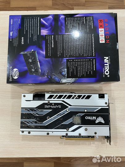 Sapphire AMD Radeon RX 580 nitro+ OC 8 Гб