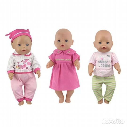 Одежда для кукол 43см (беби борн) Новая