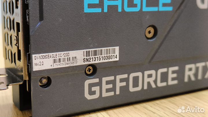 Видеокарта RTX 3060 eagle OC 12G