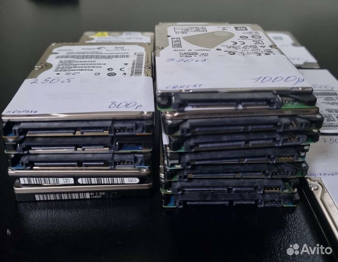 Жёсткие диски 250/320/500gb/1/2/4tb