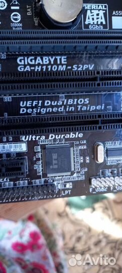 Материнская плата Gigabyte ga-h110m-s2pv
