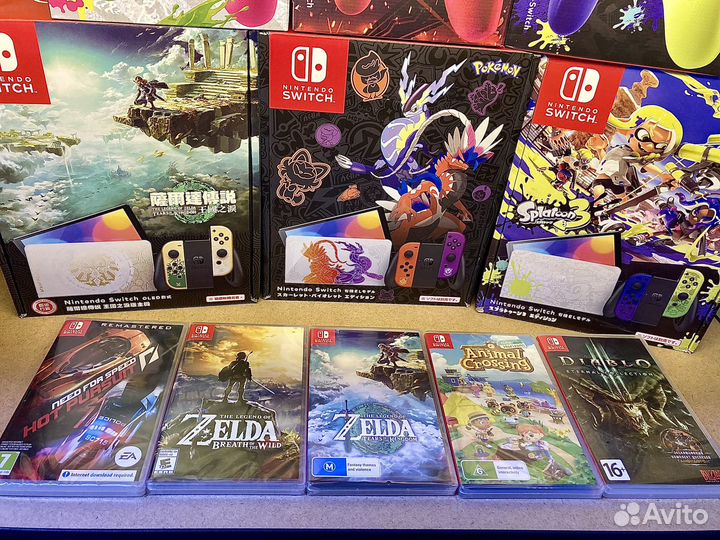 Nintendo switch oled новые и прошитые