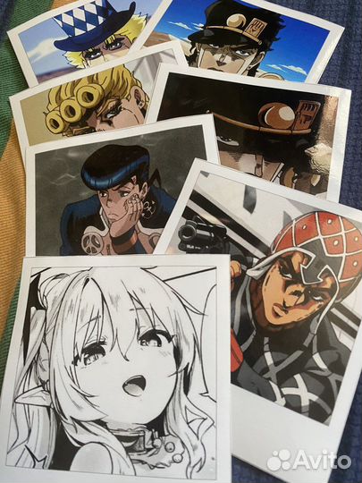 Наклейки с аниме цена за 1 штуку