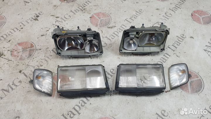 Фары + поворотники на Mercedes-Benz W124